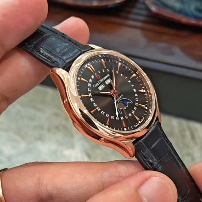 Carl F. Bucherer Manero Moonphase 18k Rose Gold 38mm Automatic 5 (2)