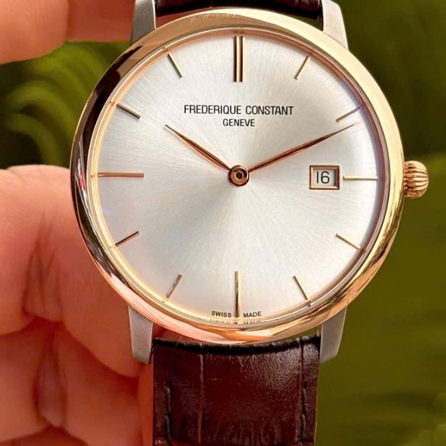 FREDERIQUE CONSTANT SLIMLINE FC-306V4STZ9 Vỏ Titanium - Bezel 18k 2