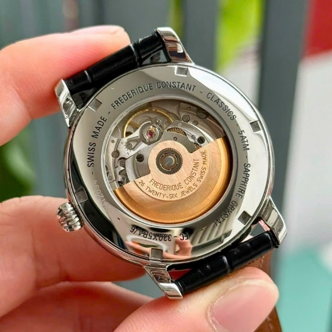 Frederique Constant FC330 trăng sao - Mặt số trắng 40mm Automatic 4