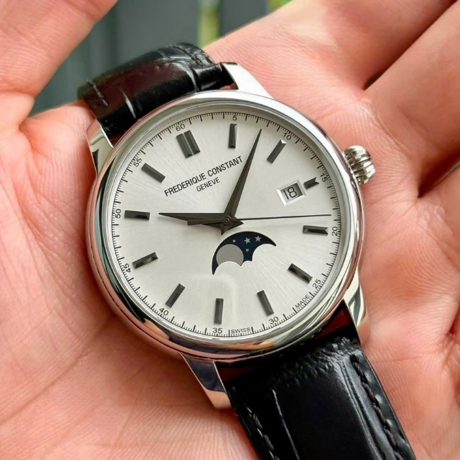 Frederique Constant FC330 trăng sao - Mặt số trắng 40mm Automatic 7