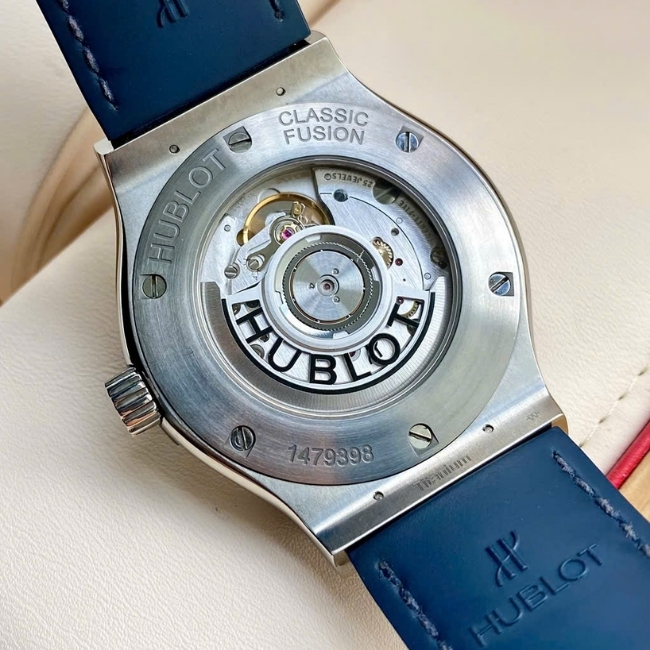 Hublot CF Titanium 42mm mặt xanh dương - 3 kim 1 lịch Auto 5