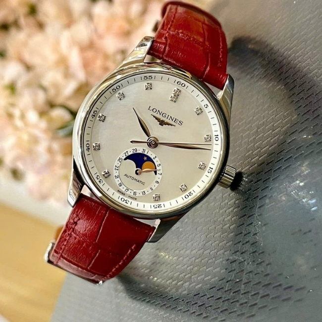 Longines Master Moonphase MOP Diamond L2.409.4.87.2 Automatic 34mm 1