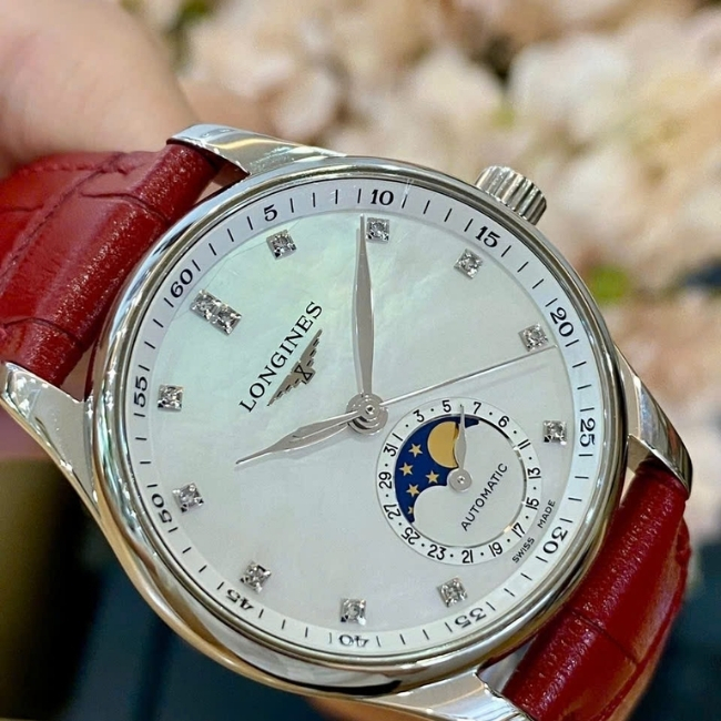 Longines Master Moonphase MOP Diamond L2.409.4.87.2 Automatic 34mm 2