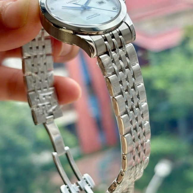 Longines Record L2.321.4.87.6 MOP Diamond 30mm Auto 2