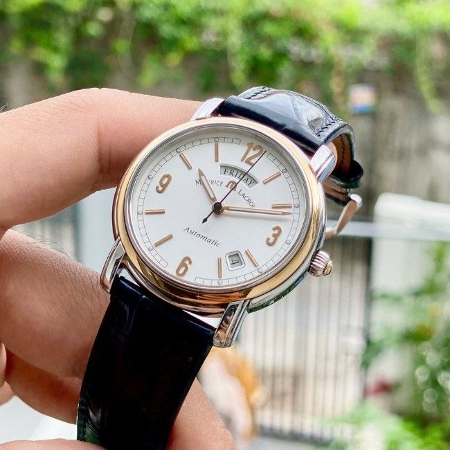 Maurice Lacroix Pontos Day Date 09777 Bezel 18k Automatic 7