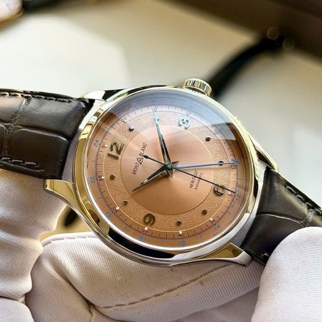 Montblanc Heritage GMT Salmon Dial 40mm Automatic 2