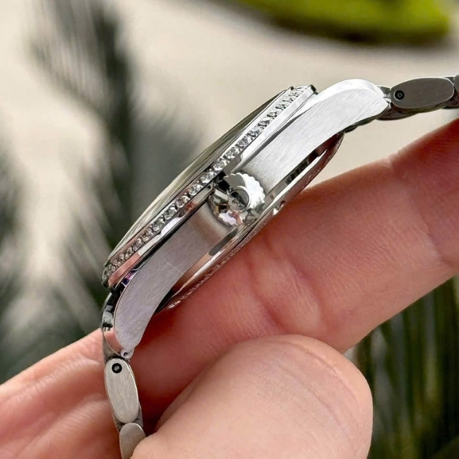 Omega Aqua Terra Co-Axial mặt khảm trai 36.2mm - cọc kim niềng kim zin 5