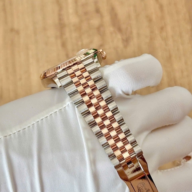 Rolex 126231 lá cọ index - Demi vàng hồng 18k Jubilee 36mm 2