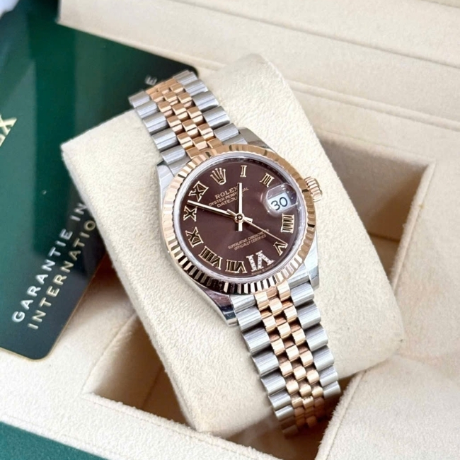 Rolex Datejust 31mm 278271 Chocolate Cọc La Mã - cọc số 6 đính kim cương 1