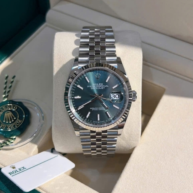 Rolex Datejust 36 Mint Green 126234 - Cọc index Jubilee 1