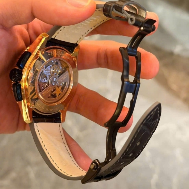 Zenith El Primero 85.2060.405_23.c714 Stratos 45.5mm chronograp fly back 18K Rose Gold 2