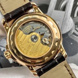 Blancpain Leman Moon Phase Complete Calendar 3563A-3642-53B 18k Rose Gold 2