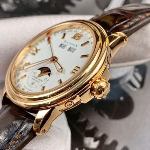 Blancpain Leman Moon Phase Complete Calendar 3563A-3642-53B 18k Rose Gold 4