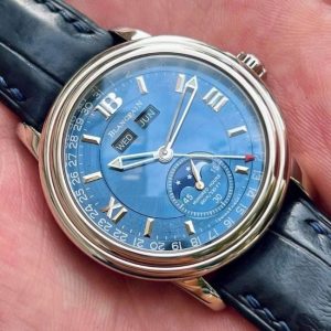 Blancpain Léman MoonPhase Completed Calendar Blue Dial 18k 2