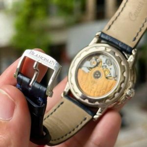Blancpain Léman MoonPhase Completed Calendar Blue Dial 18k 3