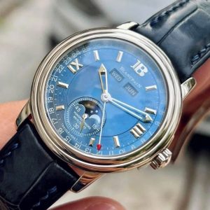 Blancpain Léman MoonPhase Completed Calendar Blue Dial 18k