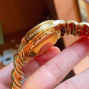 Blancpain Triple Date Moon 18K Yellow Gold 2763-1418A-31 38mm 5