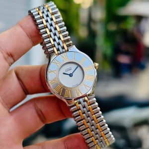 Cartier 21 Must de Cartier 125000P - 28mm Demi vàng 18k 1