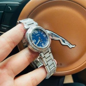 Cartier Pasha C Big Date 2475 W31047M7 độ full kim thiên nhiên Auto 3