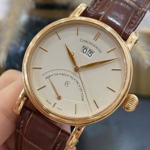 Chronoswiss Sirius Retrograde Day Castanho CH8121R Vàng đúc 18k 40mm 2