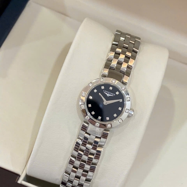 LONGINES Dolcevita Ladies Diamond L51740586 Black Dial Quartz 1