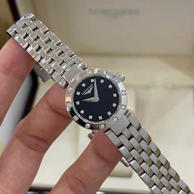 LONGINES Dolcevita Ladies Diamond L51740586 Black Dial Quartz 2