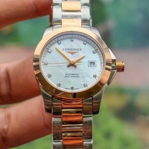 Longines Conquest Lady MOP Diamond Automatic 29.5mm L3.276.5.87.7 1