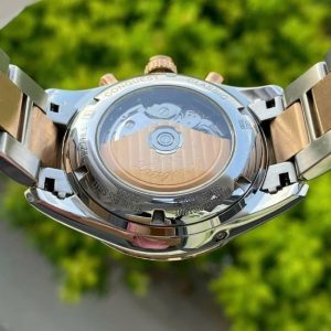 Longines Conquest lịch tuần trăng - Triple Date Calendar Black Dial - Demi hồng 18k 42mm 4