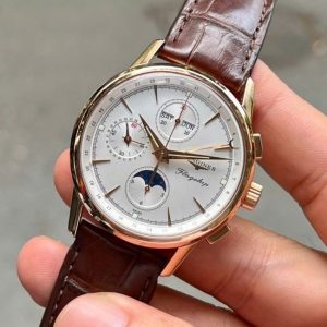 Longines Flaship Chronograph 18K lịch tuần trăng full lịch 39mm 1