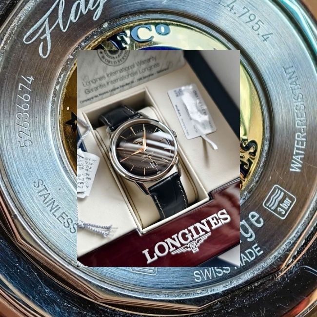 Longines Heritage Flagship - Đáy thuyền buồm - logo mề đay vàng đúc 18k 38.5mm 5 Longines Heritage Flagship - Đáy thuyền buồm - logo mề đay vàng đúc 18k 38.5mm 5