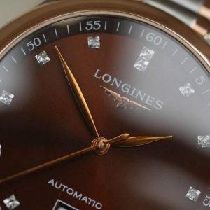 Longines Master Diamond Choco Demi 18k 38.5mm 2