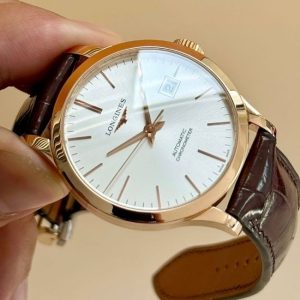Longing Record Vàng 18k 38.5mm White Dial 3