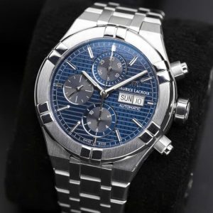 Maurice Lacroix Aikon Blue Dial - Máy bấm giờ thể thao 43mm 3