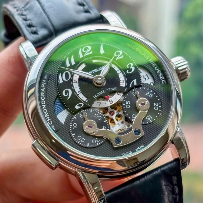 Montblanc Nicolas Rieussec Chronograph Open Home Time 43mm - Dial 2 đĩa xoay 6 Montblanc Nicolas Rieussec Chronograph Open Home Time 43mm - Dial 2 đĩa xoay 6