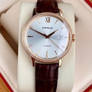 Montblanc Spirit Date Diamond 40mm 18K Rose Gold - kim zin hãng 1