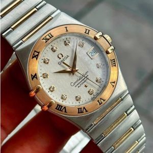OMEGA Constellation 50th Anniversary 18k Gold_Steel Automatic Swiss Mens 6