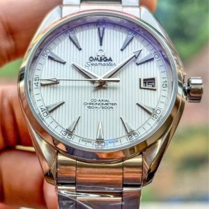 Omega Aqua Terra 150m 41.5mm - Mặt số trắng vân gỗ kẻ sọc 1