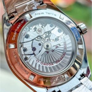 Omega Aqua Terra 150m 41.5mm - Mặt số trắng vân gỗ kẻ sọc 4