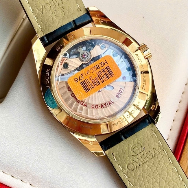 Omega Aqua Terra MOP khảm trai vân mây Master Co-Axial Vàng đúc 18k Diamond 7