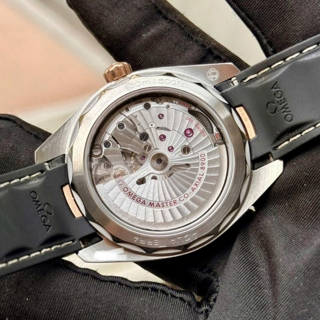 Omega Aqua Terra Master Coaxial 150m - Bezel 18k Senda Gold - kháng từ 15000 gauss 3