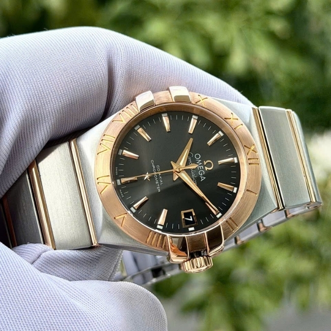 Omega Constellation 123.20.35.20.06.002 Co-Axial 35mm Black Dial Demi 18k 1