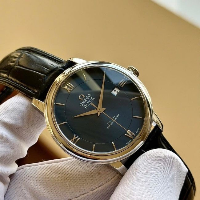 Omega De Ville Prestige Dial xanh deepblue 39.5mm 1