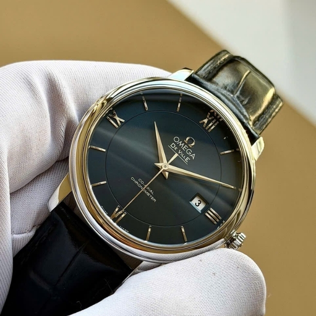 Omega De Ville Prestige Dial xanh deepblue 39.5mm 2