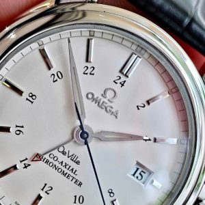 Omega Deville Co-axial Chronometer GMT bản dây da 2