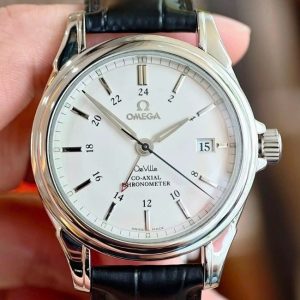 Omega Deville Co-axial Chronometer GMT bản dây da 4