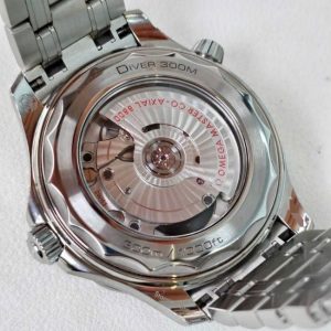 Omega Diver 300M Co‑Axial Master Mặt trắng vân sóng 4
