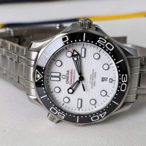 Omega Diver 300M Co‑Axial Master Mặt trắng vân sóng 6