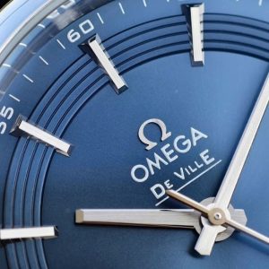 Omega Hour Vision Blue sườn kính lộ máy hai bên 41mm 2