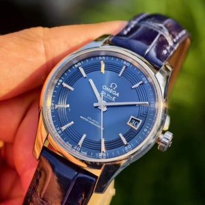 Omega Hour Vision Blue sườn kính lộ máy hai bên 41mm 6