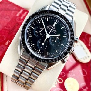 Omega Moonwatch - Mặt số đen - Chrono cót tay 42mm 1
